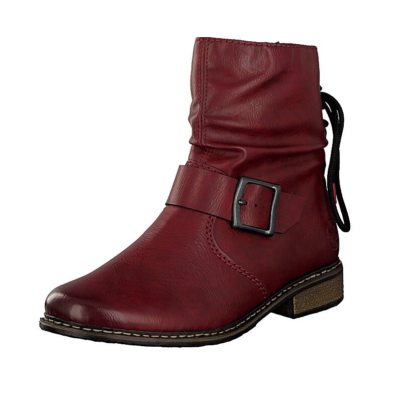 Botins Rieker Z49L2-35 Para Mulher - Vermelhas